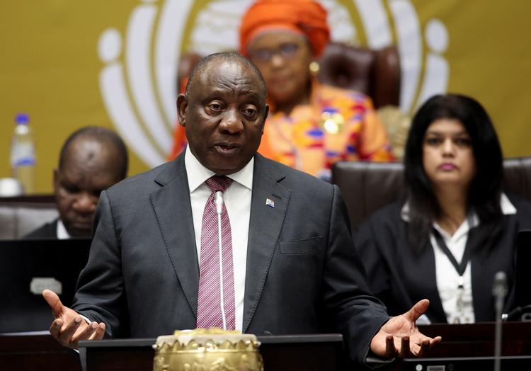 Sydafrikas præsident præsident Cyril Ramaphosa. Foto: Esa Alexander/Ritzau Scanpix