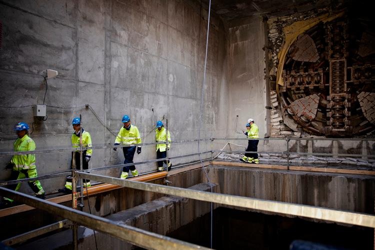 Byggeriet af metroen har været med til at holde arbejdsløsheden på rekordlavt niveau. Foto: Valdemar Ren