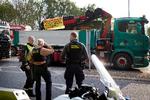 Politiet forventer, at der stadig vil være sporadiske blokader rundt om i landet i dag. Billedet er fra en blokade ved Hillerødmotorvejen i går. Foto: Jens Dresling