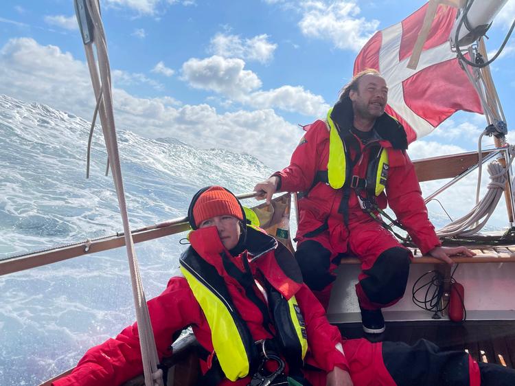 Kokken Nikolaj Kirk er med på skibet, der er ladet med historier om vikinger. Foto: 
Mikkel Dyrting