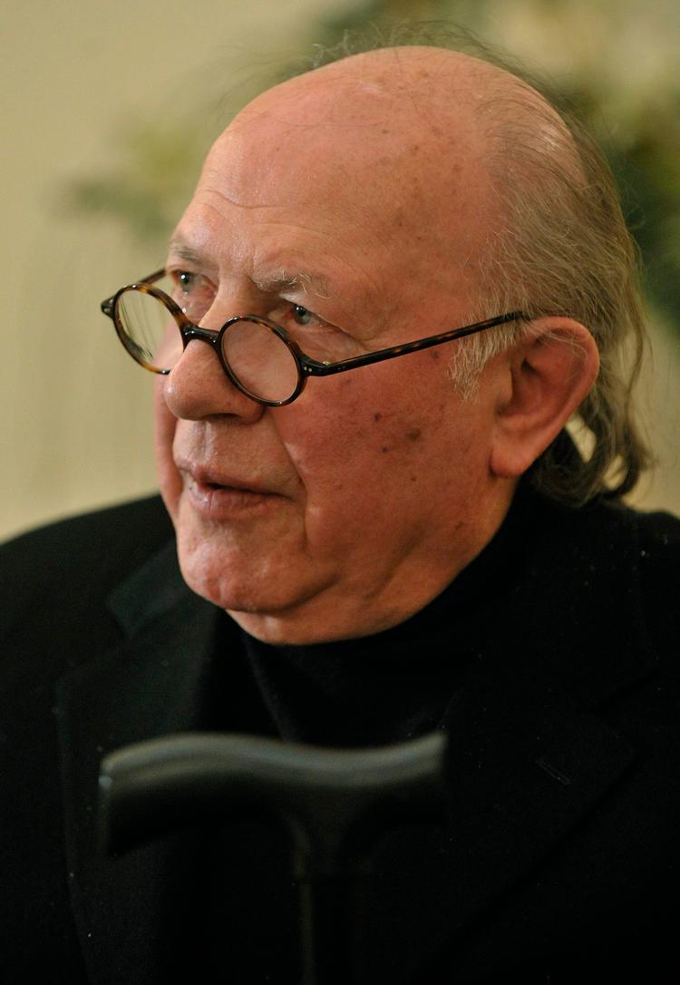 Imre Kertész  modtog i 2002 Nobels litteraturpris Han døde i Budapest i 2016.  Foto: Laszlo Beliczay/Ritzau Scanpix