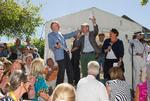 Det er blevet en fast tradition, at Bertel Haarder og Søren Pind byder op til sang.  Foto: Hauerbach Peter/Ritzau Scanpix
