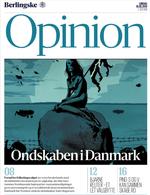Sagen drejer sig blandt andet om denne forside på Berlingskes debatforside 18. maj 2019. Foto: Screendump 