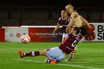 Pernille Harder under gårsdagens kamp mod West Ham, hvor hun scorede Chelseas andet mål i 4-0 sejren.  Foto: Matthew Childs/Ritzau Scanpix