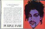 Sådan så det ud i Vanity Fair i 1985, da Andy Warhol på baggrund af Lynn Goldsmiths fotografi havde lavet en illustration til en artikel. Nu har fotografen højesterets ord for, at hun skal have penge, hvis Warhols værk bliver brugt igen. Foto: United States District Court