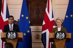 Rishi Sunaks pragmatiske Brexitkurs skuffer nogle af hans partifæller i Det Konservative Parti. Foto: Pool/Ritzau Scanpix