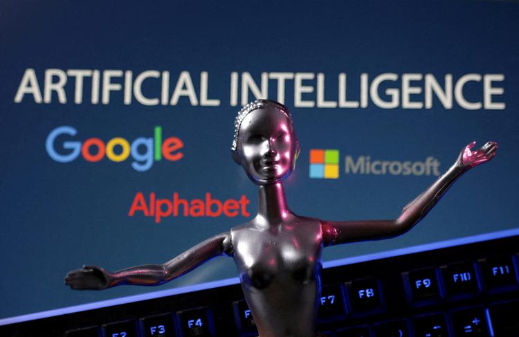 Google, Microsoft og andre techfirmaer kæmper på livet løs om at få overherredømmet inden for kunstig intelligens. Hvem der vinder får enorm betydning. Foto: Dado Ruvic/Ritzau Scanpix