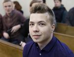 Den belarusiske journalist Roman Protasevitj er benådet kort efter dom på otte års fængsel.  Foto: Stringer/Ritzau Scanpix