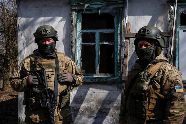 Den militante udbrydergruppe The Freedom of Russia Legion har tidligere været aktive i den ukrainske by Donetsk. Foto: Stringer/Ritzau Scanpix