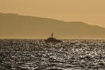 Arkivfoto. Et fartøj fra en græsk kystvagt sejler, efter at en båd med migranter sank ud for øen Lesbos i Grækenland, 6. oktober 2022. Arkivfoto Eurokinissi