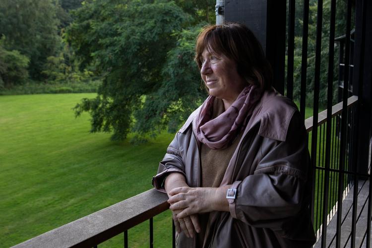 Den belarusiske forfatter Svetlana Aleksijevitj deltog i Louisiana Literature 2017 og udtalte ved den lejlighed, at hun var færdig med at skrive om krig, død og lemlæstelse. Foto: Finn Frandsen