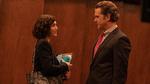 Et møde i en elevator - tilfældigt eller ej - får fatale konsekvenser for mindst en af parterne. Lizzy Caplan og Joshua Jackson spiller henholdsvis singlekvinden Alex og den ellers godt gifte Dan. Foto: ShyShowtime