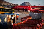 Fra slutningen af juni kan der blive langt mellem flyene i lufthavnen i Kangerlussuaq på grund af et strejkevarsel fra flymekanikerne.    Foto: Martin Lehmann