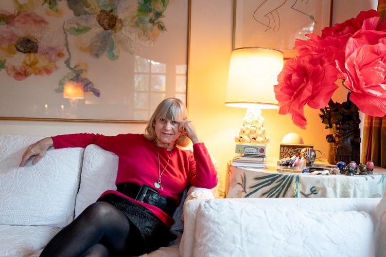 Lotte Freddie, tidligere model og modeskribent, fortæller i podcasten 'Du kender typen' om, hvordan hun prioriterer, hvad hun bruger penge på. Foto: Oscar Scott Carl/Ritzau Scanpix