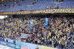 Tribunerne på Brøndby Stadion har  båret præg af uenighederne i de seneste måneder.     Foto: Jens Dresling
