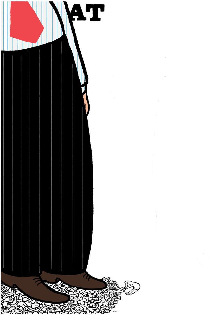 Siden 1980 har den rigeste ene procent fordoblet sin formue. Hvis udviklingen fortsætter, er det bekymrende. Det mener økonomiprofessor Clara Martinez-Toledano.  Arkivtegning  Philip Ytournel