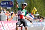 Filippo Zana er i gang med sin fjerde Giro, og torsdagens sejr er den første i en grand tour for den 24-årige italiener. Foto: Luca Bettini/Ritzau Scanpix