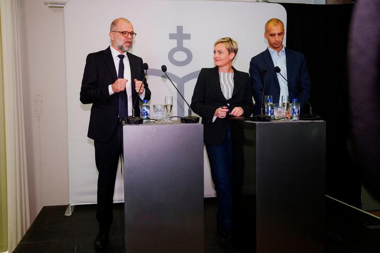Kent Harnisch fotograferet i december, hvor han som departementschef i Børne- og Undervisningsministeriet holdt tale, da Pernille Rosenkrantz-Theil overdrog posten som børne- og undervisningsminister til Mattias Tesfaye.  Foto: Bo Amstrup/Ritzau Scanpix