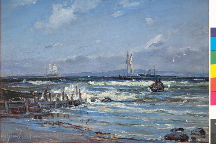 Figur 16_I_Drachmann_Parti fra Hornbæk strand Hornbæk