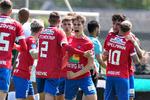 Lørdag sikrede Hvidovre sig en sen sejr mod Vendsyssel FF, der gjorde, at et pointtab for Sønderjyske søndag sikrer Hvidovre oprykning.  Foto: Henning Bagger/Ritzau Scanpix