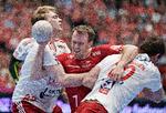 Med 11 mål blev Aalborg-playmakeren Felix Claar en stor profil i DM-semifinalen mod Fredericia. Foto: Henning Bagger/Ritzau Scanpix
