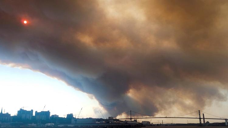 18.000 er evakueret i Halifax på grund af skovbrand. Foto: Meenakshi Guchhait/Ritzau Scanpix