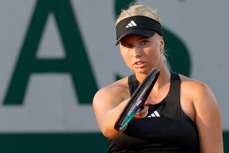 Selv om der var bump på vejen, spillede danske Clara Tauson sig videre til 3. runde af French Open. Foto: Geoffroy van der Hasselt/Ritzau Scanpix