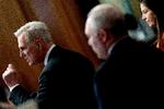 Formanden for Repræsentanternes Hus, republikanske Kevin McCarthy, taler efter at aftalen er blevet stemt hjem. Foto: Stefani Reynolds/Ritzau Scanpix