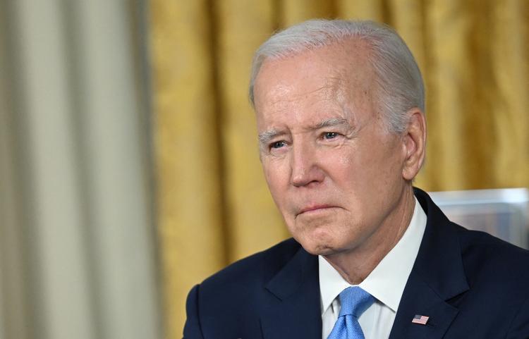 USA’s præsident, Joe Biden, har lørdag sat sin underskrift på en aftale om at suspendere det amerikanske gældsloft. Foto: Pool/Ritzau Scanpix