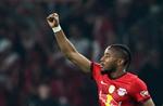 Leipzig's Christopher Nkunku blev afgørende med et mål og en assist i en kamp med stor intensitet men mindre godt spil. Foto: Annegret Hilse/Ritzau Scanpix