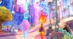 Stævnemøde i Element City. Det er ikke helt Lady og Vagabonden eller Duchesse og Thoms O'Malley, men det snerper. © 2023 Disney/Pixar. All Rights Reserved. Foto: Pixar/PIXAR