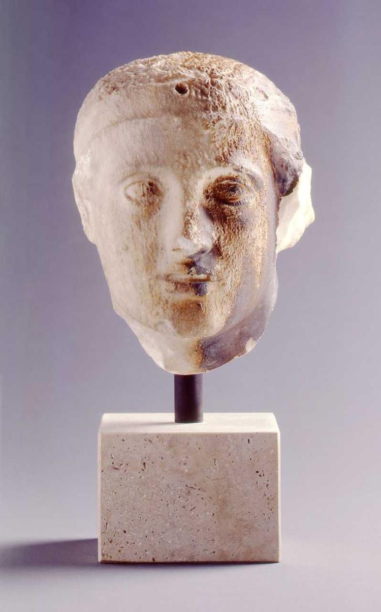 Dette marmorhoved fra Parthenon forestiller en ung lapith. Lapitherne var et græsk sagnfolk.   Foto: John Lee/Nationalmuseet