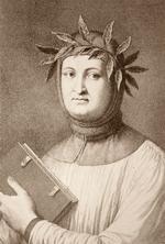 En poetisk hanhund i løbetid.  Francesco Petrarca levede fra 1304 til 1374. Foto: Wikimedia Commons