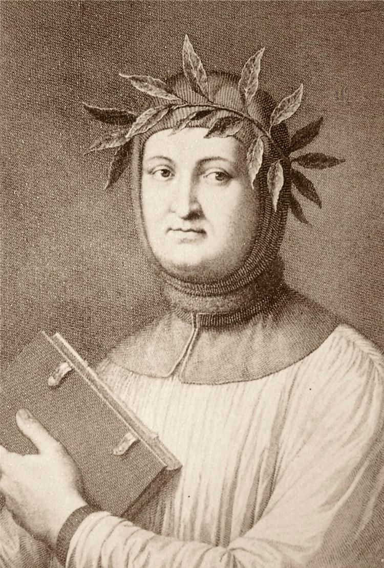 En poetisk hanhund i løbetid.  Francesco Petrarca levede fra 1304 til 1374. Foto: Wikimedia Commons