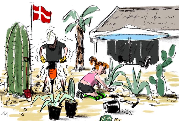 Tegning  Mette Dreyer