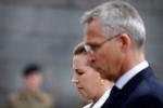 Nato's generalsekretær Jens Stoltenberg besøger København. Her med statsminister Mette Frederiksen (S) på Kastellet.  Foto: Jens Dresling