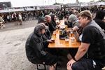 Det regner over Copenhell i København. Foto: Helle Arensbak/Ritzau Scanpix