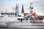 I efteråret 2022 var marinens skibe til undersøgelser under havoverfladen i Rønne Havn efter lækket på Nord Stream 1 og 2. NATOs forsvarsministre har nu godkendt etableringen af et permanent maritimt center for sikkerheden af kritisk undervandsinfrastruktur. Foto: Finn Frandsen