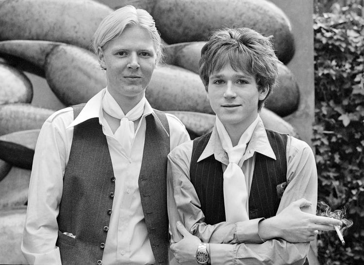 F. P. Jac (tv) og Michael Strunge (th).  Unge og fremtrædende digtere. Begge er i dag døde. Foto: Erik Gleie