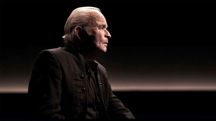 Peter Bellis besøg i Mikael Bertelsens program 'Det sidste ord' var en usædvanlig hård og rørende udgave. Foto: TV 2 Danmark