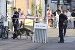 Politiet er massivt tilstede efter skyderi på Nørrebrogade. Foto: Jens Dresling