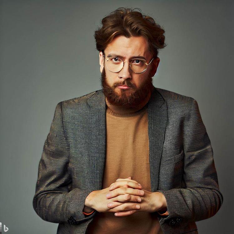 Det AI-genererede billede af Senai Bilir, AI-klummeskribenten hos den tyrkiske avis Serbestiyet. Foto: Serbestiyet