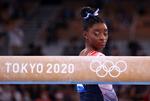 Simone Biles vendte ryggen til de store sportslige forventninger, der var til hende op mod OL i Tokyo. I stedet trak hun sig for at passe på sit mentale helbred. Foto: Mike Blake/Ritzau Scanpix