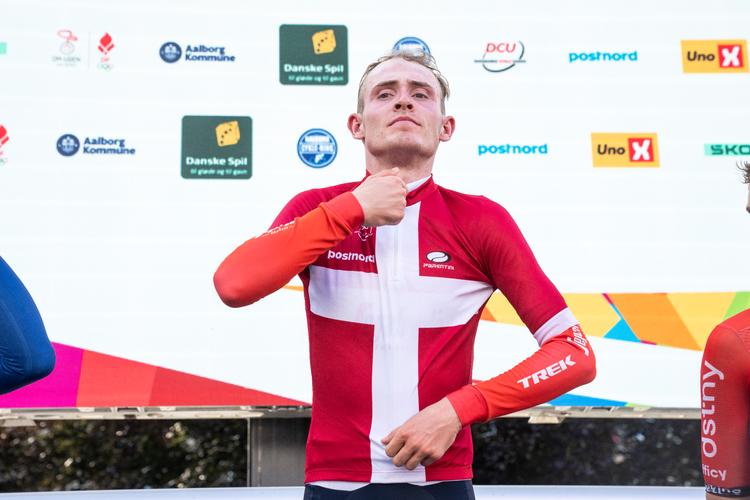 Trods opvæksten og de mange træningsture på flade Amager har Mattias Skjelsmose sine store forcer, når der går opad. Foto: Bo Amstrup/Ritzau Scanpix