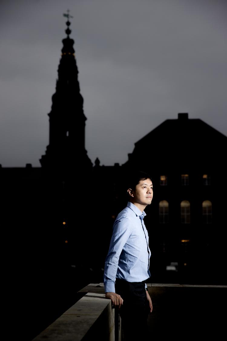 Politiker og demokratiforkæmper Ted Hui landede i december 2020 i København, inden en rejste videre til Australien som politisk flygtning. Foto: Peter Hove Olesen