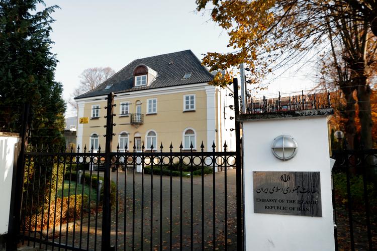 Knivangrebet skete på Irans ambassade på Østrerbro i København sidst år. Foto: Jens Dresling