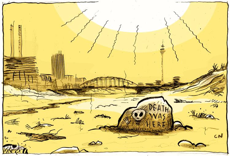 Tegning: Claus Nørregaard. Foto: Claus Nørregaard/POLITIKEN