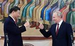 Putin og Xi Jinping mødtes i marts og udvekslede venskabelige gloser om forholdet mellem Rusland og Kina samt kritik af Vesten. Foto: Sputnik/Ritzau Scanpix