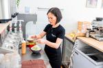 Shaved ice in the making hos koreanske Bingcha. Foto: Nikolai Linares