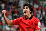 Cho Gue-sung blev den første sydkoreaner til at score to mål i en VM-kamp, da han stod bag begge Sydkoreas mål i 2-3-nederlaget til Ghana ved VM i Qatar. Foto: Jung Yeon-je/Ritzau Scanpix